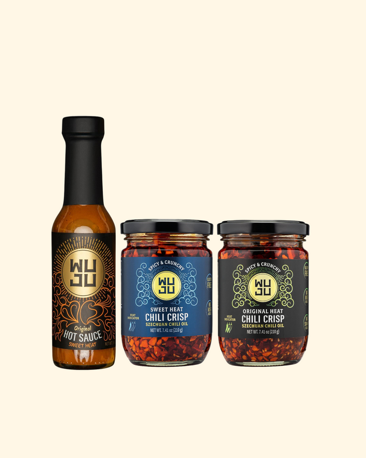 Original Hot Sauce + Sweet Heat Chili Crisp + Original Chili Crisp (3-Pack)
